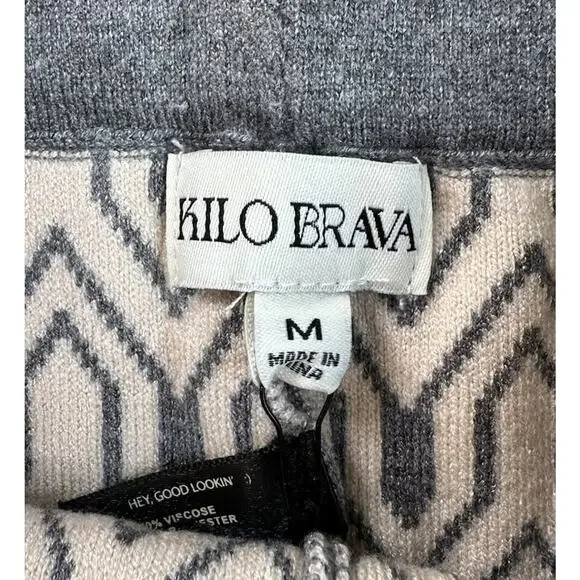 NWT Kilo Brava Lounge Flare Pants Set Size Medium Women’s Gray - Picture 9 of 16